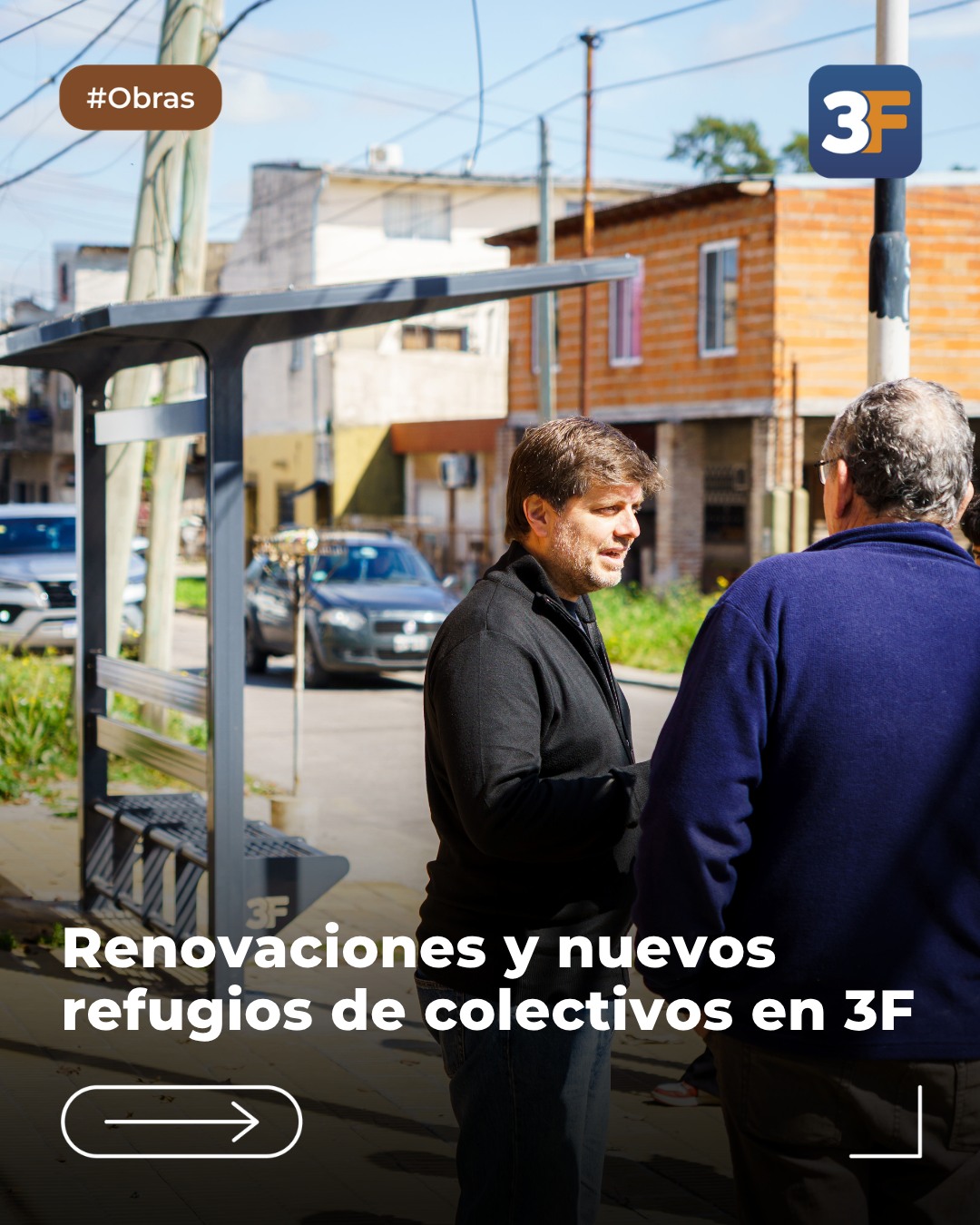 Nuevos refugios para que esperes el colectivo mejor 🚏🚍 Ante las constantes lluvias, sabemos…