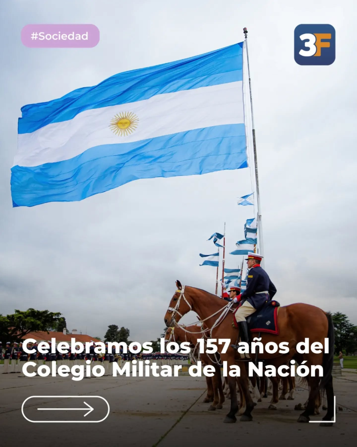 ¡Orgullo bien nuestro! 🇦🇷 🏛️ El Colegio Militar de la Nación cumple 157 años…