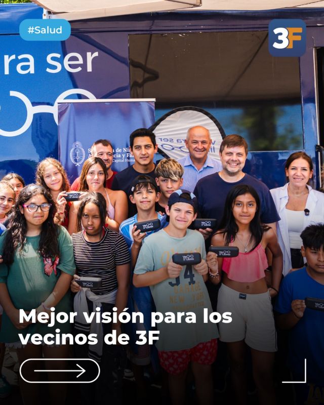 Ver para ser Libres recorre 3F 👓💙

Por que tu salud visual nos importa, durante esta semana junto al @mincaphum_ary brindamos atención oftalmológica y confección de lentes en el momento en las colonias de #TresDeFebrero. 

Una gran iniciativa que acompañamos junto a @tomasbasilok, @marianouset, @aybar_rodrigo y @reichdany para prevenir y tratar problemas de visión en los más peques.

Esta acción continúa y ahora podés acercarte los domingos 1, 8 y 15 de febrero de 10 a 17 h, al CEDEM 1 (Alberdi 5470, Caseros). La atención está destinada a niños de 6 a 17 años, es sin inscripción previa y por orden de llegada. ¡No te de olvides traer el DNI! 👀