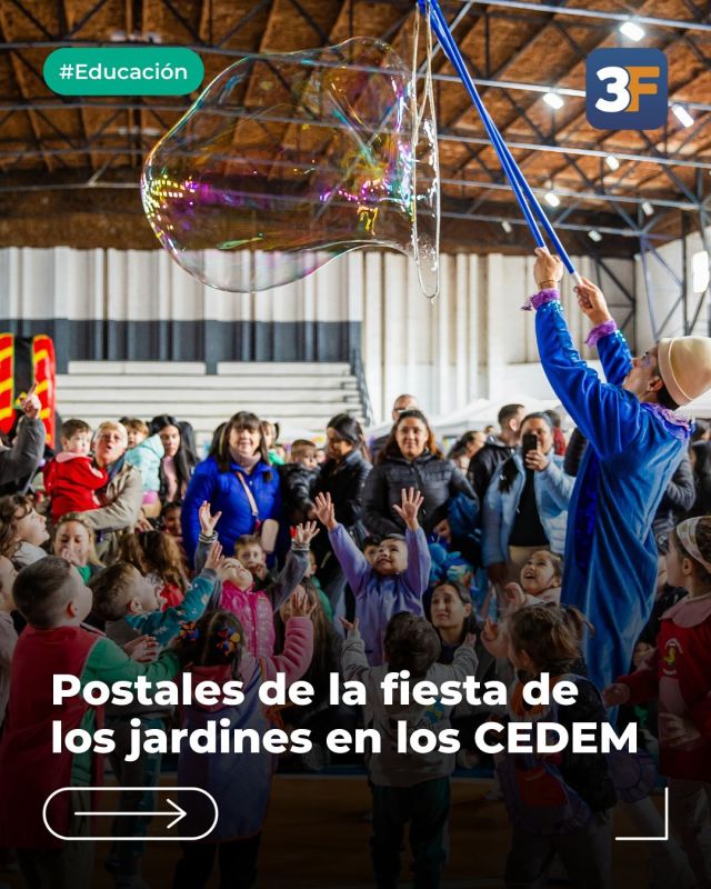 ¡Juegos, colores y muchas sonrisas! 😁 🩷

Vivimos jornadas mágicas en el CEDEM 2, 3 y 4 de #TresDeFebrero con la Fiesta de los Jardines Municipales. Los más peques compartieron junto a sus familias y docentes del nivel inicial juegos, música, disfraces y mucha alegría, celebrando el amor por aprender y crecer en comunidad.

Gracias a todos por ser parte de esta etapa tan linda. ¡En #3F cuidamos, acompañamos y celebramos a quienes hacen del jardín un lugar de sueños!