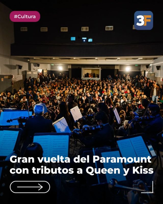 ¡El Cine Teatro Paramount vuelve a brillar! 🪊🎭

Que gran noche vivimos junto al Coro de Cámara y la Orquesta Sinfónica de Tres de Febrero, que hicieron emocionar a todos los vecinos con increíbles tributos a Queen y Kiss en la reapertura de nuestro querido Cine Teatro Paramount.

Muy felices de volver a disfrutar este espacio luego de todo el trabajo de renovación integral que llevamos adelante, eliminando filtraciones y elevando la calidad acústica al siguiente nivel con un techo completamente nuevo. ¡Gracias a todos por acercarse!

Y esto no fue nada… Muy pronto, en julio, vuelve el cine comercial para que todos podamos ver los mejores estrenos más cerca de casa. ¡Atentos para próximas novedades! 🍿🎬