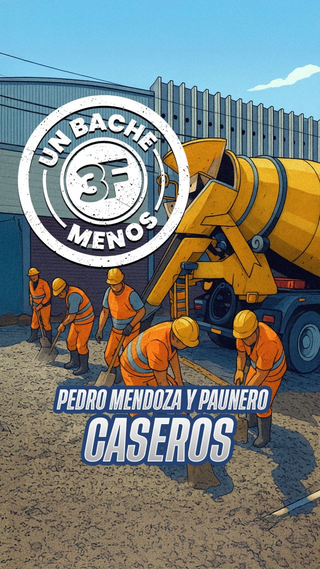 ¡Caseros suma un bache menos! 💪👷‍♂️

En Mendoza y Paunero avanzamos con obras clave para reforzar una zona donde circulan camiones durante todo el día. Realizamos trabajos de desmonte y un hormigonado de alta resistencia en dos etapas:

🚧 865 m² ya intervenidos
🚧 600 m² más en ejecución

Con estos trabajos, ya sumamos más de 25.000 m² de pavimento reparado en lo que va del año. ¡Calles más firmes, seguras y preparadas para el tránsito pesado!