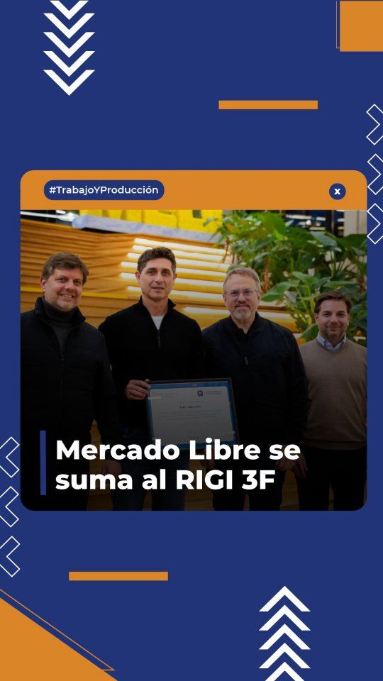 ¡Es oficial la primera adhesión al RIGI Municipal! 📦✅

Junto a @aybar_rodrigo y @dievalen visitamos la sede central de @mercadolibre.arg para celebrar su adhesión al RIGI Municipal, un incentivo fiscal que beneficia a las grandes empresas que invierten en #TresDeFebrero y se comprometen en generar mucho empleo para nuestros vecinos.

Este es el resultado de una gestión de muchos años, que entiende que priorizar la industria y el trabajo son puntos clave para el crecimiento y desarrollo de #3F. Muy contentos de que una empresa líder en comercio electrónico en América Latina nos acompañe y crezca con políticas pioneras dentro de todo el Conurbano.

¡Una gran noticia! ¡Felicidades y gracias por elegirnos! 🤝