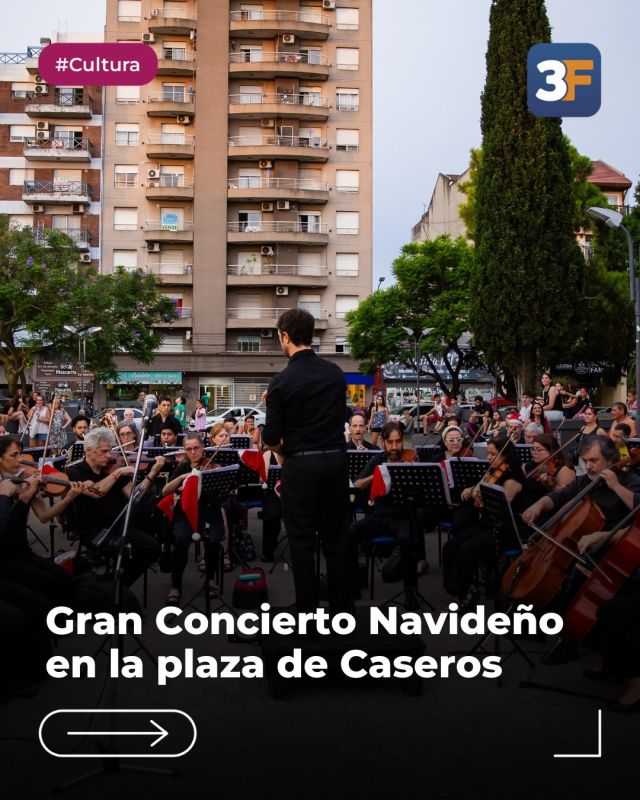 La música nos reunió en esta Navidad 🎵🎄

Vivimos una tarde muy linda en la Plaza de la Unidad Nacional en #Caseros con el Concierto Navideño de la Orquesta Sinfónica de Tres de Febrero, que regaló un repertorio especial para cerrar el año.

Es un orgullo ver cómo nuestros espacios públicos se llenan de cultura y talento local para que todos los vecinos podamos disfrutar de espectáculos de primer nivel cerca de casa.