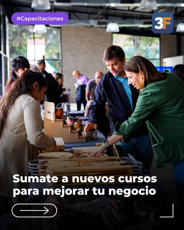 Nuevas propuestas para mejorar tu negocio 📝📈

Desde el Centro de Desarrollo Emprendedor te ayudamos en tus proyectos con nuevas capacitaciones cada mes. Conocé todo lo que te espera en junio y completá la inscripción para ser parte:

🛍️ Gestión de costos: jueves 4 de junio, 10 h
🛍️ Asesoría en redes sociales: jueves 11 de junio, 14 h
🛍️ Videos que venden: viernes 12 de junio, 10 h
🛍️ Whatsapp para emprendedores: jueves 18 de junio, 10 h
🛍️ Del mostrador a las redes: viernes 19 de junio, 14 h

¡Te esperemos en Alpatacal 3325, #SantosLugares!

👉 Conocé más o inscribite en: www.tresdefebrero.gov.ar/centroemprendedor