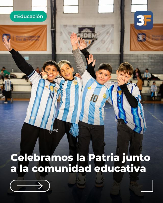 Celebramos la Patria juntos 💙🇦🇷 

Un 25 de Mayo en comunidad, con nuestras tradiciones más vivas que nunca. Junto a estudiantes, familias, docentes y vecinos compartimos los festejos patrios en el Instituto José Juan Biedma de #VillaBosch y en la EP N°2 en #Caseros, dos encuentros llenos de emoción, historia y orgullo por nuestras raíces.

Gracias a cada institución por abrir sus puertas y por hacer de cada fecha patria un espacio de encuentro y unión para toda la comunidad de #TresDeFebrero.