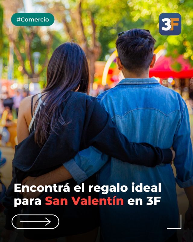 ¡El amor se celebra en nuestros barrios! ❤️🛍️

Se viene el #DíaDeLosEnamorados y en #TresDeFebrero tenemos los mejores regalos para esa persona especial. Del lunes 9 al sábado 14 de febrero, aprovechá promociones y descuentos exclusivos en los locales adheridos.

Ya sea para un detalle, regalo o una cena romántica, elegí #CompráEn3F y fortalecé el laburo de nuestros vecinos emprendedores.

👉 Conocé todos los comercios en: www.tresdefebrero.gov.ar/diadelosenamorados