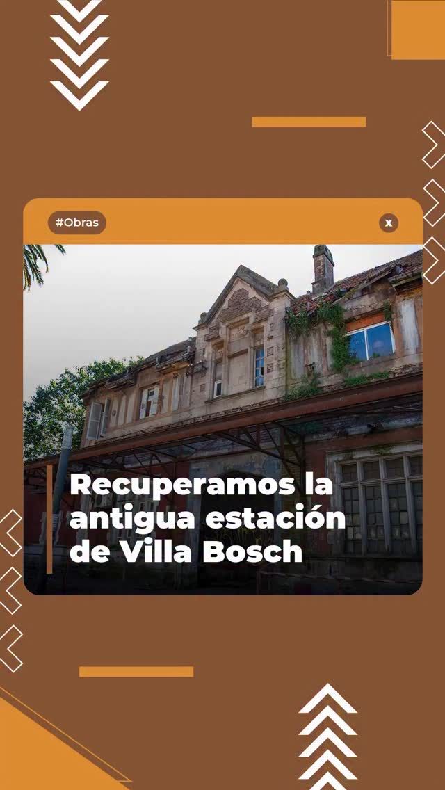 ¡La Estación de Bosch vuelve a la gente! 🚂

Después de años, recuperamos la antigua estación de #VillaBosch para devolverle a los vecinos un lugar patrimonial e histórico que forma parte de la identidad del barrio.

Gracias al diálogo, el trabajo en equipo y una firme decisión, hoy comienza una nueva etapa: muy pronto la vamos a ver renovada, más linda y lista para que todos podamos disfrutarla.

Un paso enorme para la historia de #VillaBosch 💪