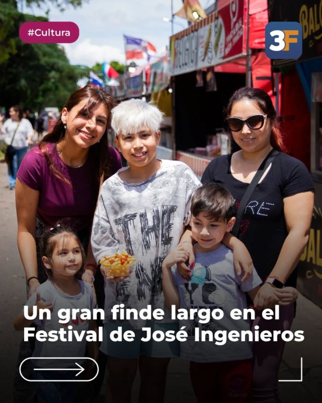 Una plan perfecto te espera en #JoséIngenieros 💂‍♀️🎊

El Paseo de los Granaderos volvió a brillar de la mano del increíble Festival de #JoséIngenieros y toda su gastronomía, música, feria de artesanos y recreación. Este finde XXL lo disfrutamos como se debe junto a todas la familias que se acercaron y llenaron el barrio de color y alegría.

¡Y no queremos que te pierdas el último día! Te esperamos este domingo 23 de noviembre, de 10.30 a 23 h, en el Paseo de los Granaderos (Lincoln, entre Av. Alvear y Brandsen).

👉 Conocé toda la información sobre este evento en: www.tresdefebrero.gov.ar/cultura