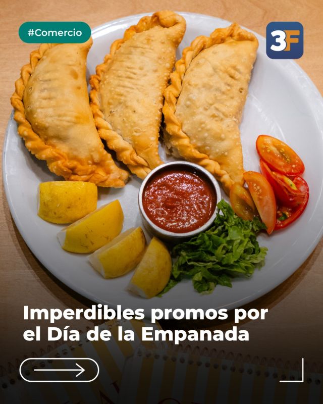 Hoy se come empanada, no hay discusión 🇦🇷🥟

Durante este miércoles 8 de abril salí a recorrer 3F y celebrá a lo grande el Día de la Empanada. Hay promociones en los comercios de nuestros barrios, con rellenos de autor y sabores para todos los gustos ¡excusa perfecta para clavarte media docena (o más 😏)!

📍 Descubrí todos los comercios adheridos en 👉 www.tresdefebrero.gov.ar/3fgastronomicos

Carne cortada a cuchillo, jamón y queso o pollo… ¿Cuál es tu favorita? 🧡