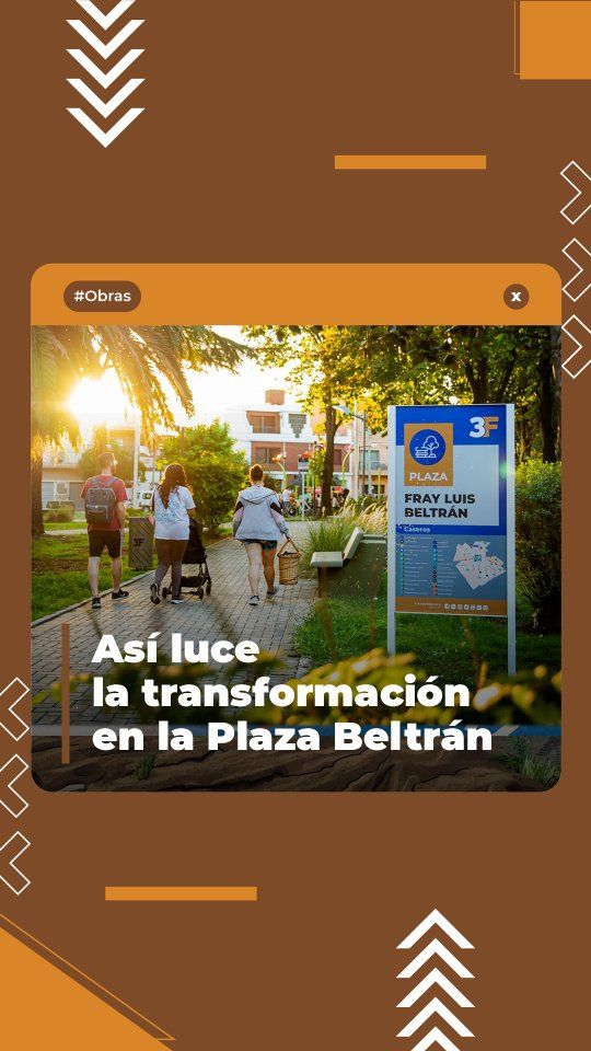 La Plaza Beltrán vuelve a brillar en el barrio 🌳🛝

¡Te invitamos a descubrir las increíbles mejoras que incorporamos en la Plaza Beltrán! Luego de mucho trabajo de obras, urbanización y seguridad, sumamos otra plaza completamente renovada con la intención de cuidar y mantener los espacios de encuentro de los vecinos.

Ahora, este lugar que conecta a familias tanto de #Caseros como de #VillaBosch, reluce con nuevas luminarias, parquización y juegos súper seguros para que nuestros vecinitos se diviertan mucho más. 

¡A cuidarla y seguir disfrutándola juntos! 🪁🫶