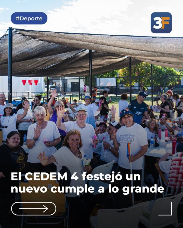 ¡Ciudadela explotó de alegría en los 4 del CEDEM 4! 🎈🥳

El CEDEM 4 cumplió años ¡y lo festejamos a lo grande! Juegos, deporte, música, risas y un predio lleno de chicos y familias que lo pasaron hermoso. 

Nos alegra ver como este centro deportivo se transformó en un espacio de encuentro, crecimiento y calidad para todos los vecinos. Cada actividad y paso dado demuestra que Ciudadela sigue creciendo con vos.

¡Vamos por muchos años más! 💛💙💚
