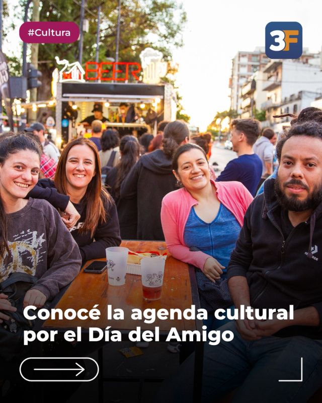 ¡Se viene un finde lleno de música, sabor y amistad en #3F! 😁🎶 

Celebramos la amistad a lo grande en #TresDeFebrero con un fin de semana con muchas propuestas para encontrarnos y disfrutar en comunidad.

📍 Del viernes 18 al domingo 20 de julio, de 12 a 23 h, te esperamos en Ciudadela con la Feria D’Gustar: buena gastronomía, shows y la energía de los @loscharrosoficial y @el_super_quinteto

📍 Este sábado 19 de julio, desde las 12 h, #CiudadJardín vibra con Suena Lodelpa:  bandas en vivo, feria y sabores únicos en un solo lugar.

Sumate, compartí con quienes más querés, apoyá a los emprendedores locales y viví la cultura #3F a pleno. 

👉 Conocé más en www.tresdefebrero.gov.ar/colectividadesmigrantes y en www.tresdefebrero.gov.ar/ciudadjardin