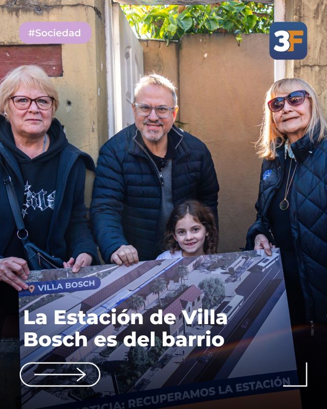 Villa Bosch tiene su estación de vuelta 🚂

Hoy se cumple una promesa que hicimos. Una de las más pedidas por los vecinos. Después de años de trabajo y de un proceso lleno de burocracia, la estación vuelve a ser del barrio. Porque cuando hay convicción, trabajo y gestión, las cosas se logran.

✅ Esta es la política que creemos: decir, hacer y cumplir.

Asumimos el compromiso y hoy, promesa hecha, promesa cumplida. Cada vez falta menos para que la veamos renovada, más linda y lista para que todos podamos disfrutarla.