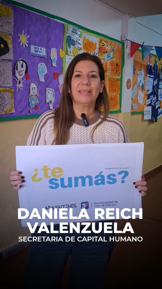 La escuela abre oportunidades 📚✨

En Argentina, el calendario marca más de 180 días de clase, pero en la práctica los alumnos tienen muchos menos días reales en el aula. El ausentismo, las interrupciones y distintas dificultades hacen que el tiempo efectivo de aprendizaje se reduzca, impactando directamente en su futuro.

Por eso nos sumamos a la campaña #ArgentinaALaEscuela, una iniciativa que busca poner este tema en agenda, visibilizar la importancia de estar en la escuela todos los días y promover mejores condiciones para aprender.

Desde la Muni creemos que no da lo mismo ir o no ir, y que garantizar el acceso a la educación también implica asegurar la continuidad y el tiempo en el aula.

Te invitamos a ser parte:
📸 Subí una foto de tu etapa escolar
💬 Contá por qué la escuela fue importante en tu vida
🔖 Usá el hashtag #ArgentinaALaEscuela

Entre todos podemos volver a poner a la escuela en el centro 💛