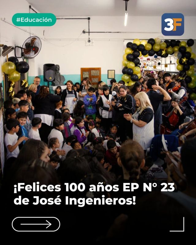 Un siglo de educación y compromiso 📚👏

Junto a directivos, docentes, alumnos y familias celebramos el centenario de la Escuela Primaria N° 23 de #JoséIngenieros, una institución que forma parte de la historia, la identidad y la vida del barrio.

Desde el Muni felicitamos a toda la comunidad educativa por estos 100 años de dedicación, trabajo y compromiso con todos nuestros niños y jóvenes. 

¡Felicitaciones y por muchos años más de una gran educación!