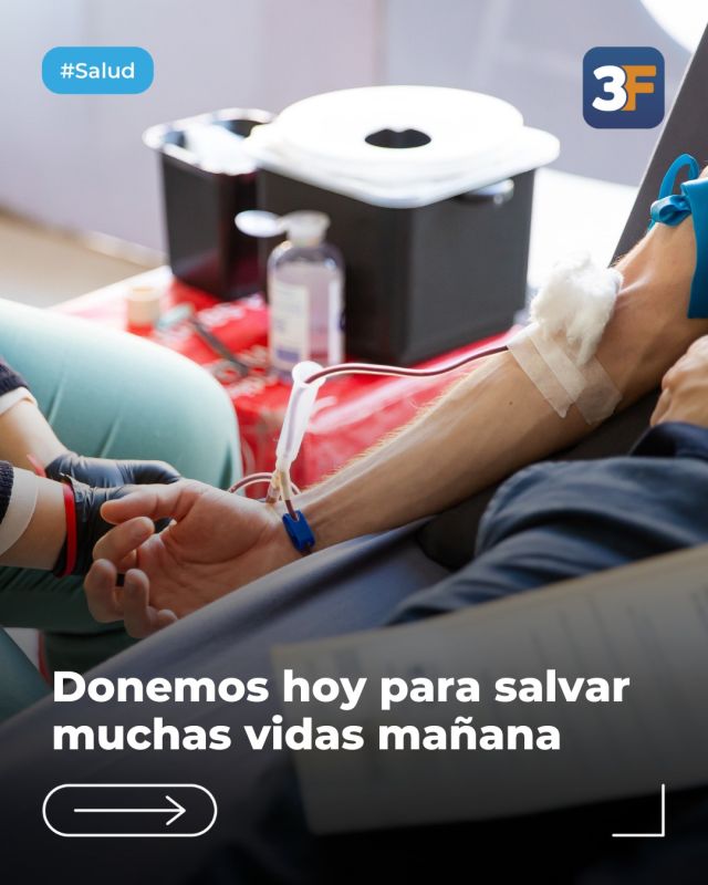¡Salvemos vidas con nuestro aporte! 🤝💉

Un acto de solidaridad hoy, puede salvar una vida mañana. Por eso, te invitamos a sumarte a una nueva jornada de donación de sangre junto al Hospital Posadas. Acercate este viernes 18 de julio, de 9 a 12 h, a la Sede Municipal y Centro Cultural Olmedo (Av. Rivadavia 12602, #Ciudadela) si querés donar y cumplís con los siguientes requisitos:

🩸 Tener entre 16 y 65 años
🩸 Pesar más de 50 kg
🩸 Buen estado de salud
🩸 Presentarse con DNI
🩸 Si te hiciste un tatuaje hace más de 6 meses

👉 Completá el formulario y conocé toda la información en: www.tresdefebrero.gov.ar/3fcuidatusalud