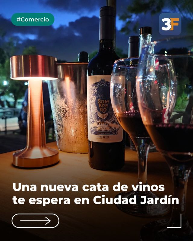 El plan ideal para los amantes del vino 🍷🫶

Dicen que el vino alegra el corazón y la vida. Por eso, te invitamos a una nueva edición de Jardín y Vinos este sábado 1 de noviembre, de 18 a 23 h en #CiudadJardín, para que degustes los sabores de los mejores comercios de #TresDeFebrero.

A lo largo de este increíble recorrido vas a encontrar 21 puestos de vinotecas con selecciones únicas provenientes de Neuquén, Mendoza, Salta, San Juan y La Rioja así como también stands gastronómicos para complementar tu experiencia de cata con muchas delicias.

¡Corré a reservar tu entrada porque vuelan! 🎟️

👉 Conocé toda la información y asegurá tu lugar en: www.tresdefebrero.gov.ar/jardinyvinoscj
