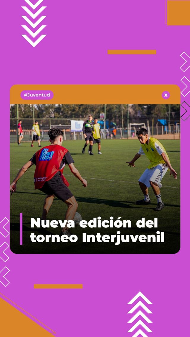 ¡El sábado se juega fuerte! Vuelve el Interjuvenil ⚽🏆

¿Estás listo para salir a la cancha con tu equipo y dar la vuelta? Todavía están a tiempo de anotarse para vivir esta nueva edición. Dejalo todo en la cancha el sábado 27 de junio a partir de las 9 h en el CEDEM 1 de Caseros.

⚠️ ¿Cómo participar? La inscripción la hacés desde la plataforma #Mi3F. 

Más detalles en 👉 www.tresdefebrero.gov.ar/interjuvenil
