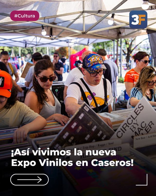 Un sábado a pura música con la Expo Vinilos 💽🎧

La Plaza de la Unidad Nacional se llenó de música y todos los melómanos de #TresDeFebrero disfrutaron una jornada de clásicos y recorrieron con muchos entusiasmo la gran feria de vinilos, cassettes, CDs con muchos ejemplares de sus artistas favoritos.

Por cuestiones climáticas, el Festival Retro de mañana domingo 4 de octubre queda suspendido. ¡Nos volvemos a encontrar en la próxima edición! 🤘