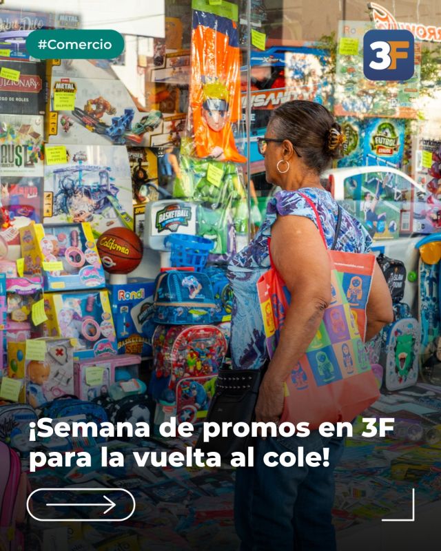 ¡Que no te falte nada para este nuevo comienzo!🖍️📒

Si todavía no compraste los útiles escolares, ¡conseguí lo que necesitás en 3F! Hasta el 28 de febrero, aprovechá promociones y beneficios en los comercios de tu barrio para preparar todo para el inicio de clases.

Comprá cerca, ahorrá y acompañá a los comerciantes de #TresDeFebrero🛍️

👉 Conocé los locales adheridos en nuestra web: www.tresdefebrero.gov.ar/vueltaalcole