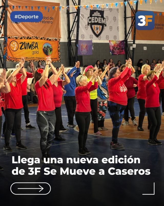 ¡3F se mueve con toda la energía! 🔥🤸

Este sábado, el CEDEM 2 se convierte en una gran pista donde vecinos, profes y alumnos muestran todo su talento con los coreos de las #PlazasEnMovimiento. ¡Una jornada a pura energía y diversión!

📍 CEDEM 2 (Alberdi 5040, Caseros)
🗓️ Sábado 11 de octubre de 10 a 20 h

Movete, compartí y disfrutá de increíbles exhibiciones coreográficas, feria de emprendedores y muchas actividades para grandes y chicos. ¡No te lo pierdas! 😁

👉 Conocé toda la información acá: www.tresdefebrero.gov.ar/deportes