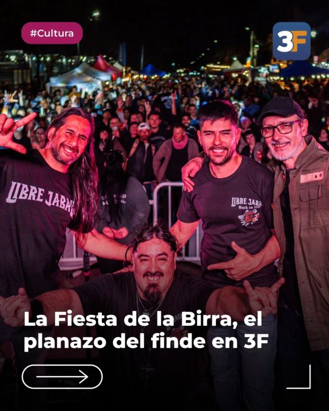 ¡Birras y rock del bueno en Ciudad Jardín! 🍻🎸

El espíritu cervecero volvió a copar #CiudadJardín con la cuarta edición de la Fiesta de la Birra. Miles de vecinos disfrutaron de sabores únicos junto a increíbles tributos de rock en vivo.

Si te lo perdiste, todavía estás a tiempo: este domingo 14 de septiembre seguimos a partir de las 12 h en Rosetti y Blvd. San Martín con sabores únicos y con las mejores bandas para cerrar un finde a puro show. Además, desde las 23 h, vas a vibrar con el increíble show de @leogarciaartista. 

Conocé todos los detalles en 👉 www.tresdefebrero.gov.ar/fiestadelabirra3f
