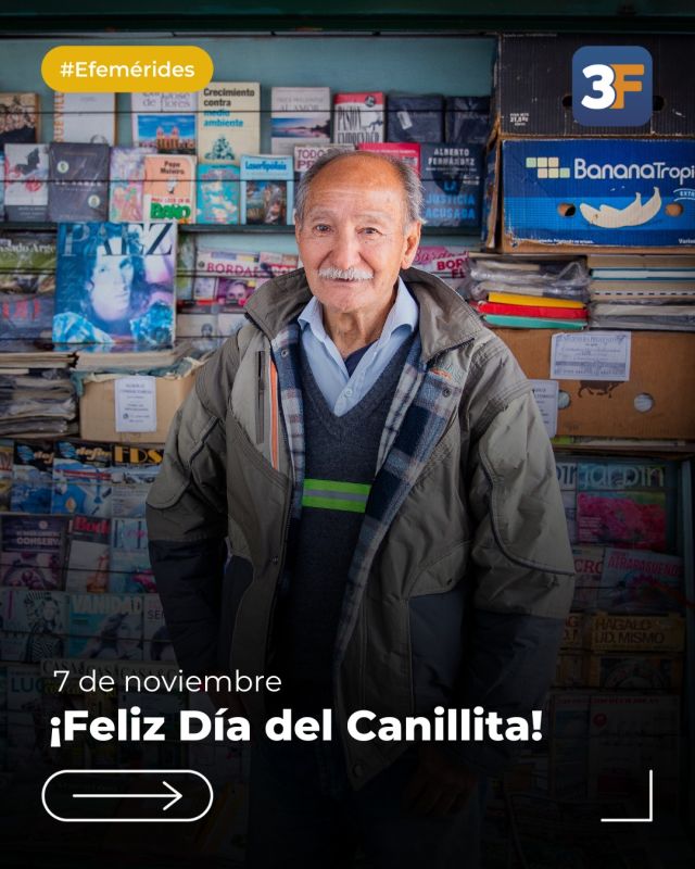 Celebramos a uno de los protagonistas de todo barrio 📰🫶

Cada 7 de noviembre conmemoramos el Día del Canillita, aquellas personas popularmente conocidas por sus típicos pantalones cortos de antaño que mostraban las canillas, pero que más allá de su emblemática imagen cumplen hasta el día de hoy un papel fundamental en la sociedad.

Gracias por mantener este noble oficio desde el que continúan informándonos y acercando la cultura a cada uno de nosotros firmes como nadie en las cuadras de todos los barrios.

¡Feliz día! 🥳