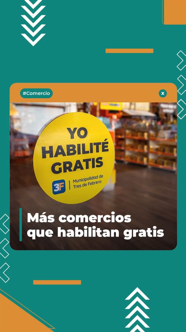 Acompañamos al emprendedor 🍔🍬💎

Continuamos con una de nuestras políticas fiscales más importantes en #TresDeFebrero, apoyar a quien quiere crecer y progresar con trabajo y producción en el municipio. Por eso, habilitamos de forma instantánea y sin costo a tres nuevos comercios de #Caseros y #SantosLugares.

Te invitamos a conocerlos y descubrir sus productos: @cioccolato_tiendadedulces (3 de febrero 2882) con sus delicias dulces, @masburguer.santoslugares (Av. La Plata 3510) como una opción rica y rápida para compartir con amigos, y @joyeriabenitez junto a @joliebijouterie (Av. La Plata 3898), el lugar ideal para elegir un detalle especial para esa persona.

¡Crece el motor productivo de #3F! ¡Menos impuestos es más trabajo! 💪