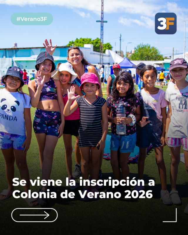 ¡El verano en 3F ya tiene plan! ☀️🕶️

Este jueves 4 de diciembre comienza la inscripción a la Colonia de Verano 2026 para que los vecinitos de #TresDeFebrero disfruten de actividades deportivas, culturales y recreativas durante sus vacaciones.

Del 5 al 30 de enero, los CEDEM se transforman en el mejor escenario para que chicos vivan días increíbles: juegos, risas, amigos nuevos, diversión y mucha energía veraniega 😁

Ingresá a #Mi3F y completá la inscripción desde tu celular o computadora de manera fácil y rápida. Conocé los requisitos y anotate 👉 www.tresdefebrero.gov.ar/verano2026