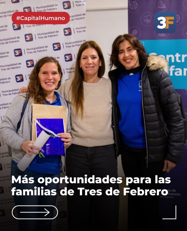 Los centros de familia cada vez mejor ❤️

Entregamos terminales de cobro a las instituciones que forman parte del programa Centros de Familia, una iniciativa del Ministerio de Capital Humano que acompaña a las familias y promueve el desarrollo de niños, niñas y adolescentes a través del deporte, la cultura, el arte y la educación.

Estas herramientas permiten que los espacios adheridos reciban los pagos de manera simple, directa y sin intermediarios, para que más familias puedan acceder a propuestas que favorecen el desarrollo, la autonomía y el crecimiento de sus hijos.

En #TresDeFebrero apostamos al trabajo conjunto con clubes, centros e instituciones para ampliar oportunidades y fortalecer el acompañamiento a las familias 👏