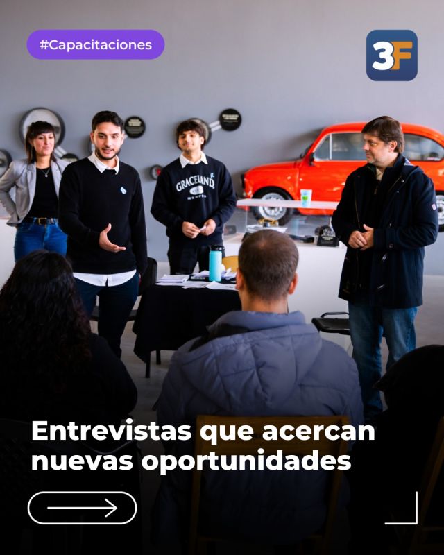 ¡Más vecinos avanzan hacia un nuevo empleo! 💼🤝

240 vecinos participaron de la primera edición de Entrevistas de Trabajo, una propuesta que acerca los perfiles de muchos jóvenes y profesionales de #TresDeFebrero a las áreas de recursos humanos de distintas empresas de acuerdo a las búsquedas laborales activas.

El objetivo es conectar oferta con demanda brindando oportunidades concretas y reales de empleo. Ahora, muchos vecinos avanzan en el proceso de preselección para completar la última instancia de entrevistas.

¡Vamos a seguir trabajando por tu futuro!

👉 Conocé más propuestas similares y consulta nuestra bolsa de empleo: www.tresdefebrero.gov.ar/empleo3f