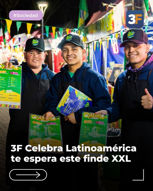 ¡Recibimos diciembre al ritmo de latinoamérica! 🍹🎊

Se viene un nuevo finde largo con una increíble propuesta de la mano de la Feria D´ Gustar que, en esta oportunidad, nos trae una gran fiesta latinoamericana llena de cultura, gastronomía y, como siempre, mucha música.

Desde el sábado 6 al lunes 8 de diciembre, de 12 a 23 h, el Playón Municipal de #Caseros te espera con los mejores sabores, feria de artesanos, talleres y shows en vivo con artistas como Jimmy y su combo negro.

¡No te lo podés perder! 🪇

👉 Conocé todos los detalles en: www.tresdefebrero.gov.ar/colectividadesmigrantes