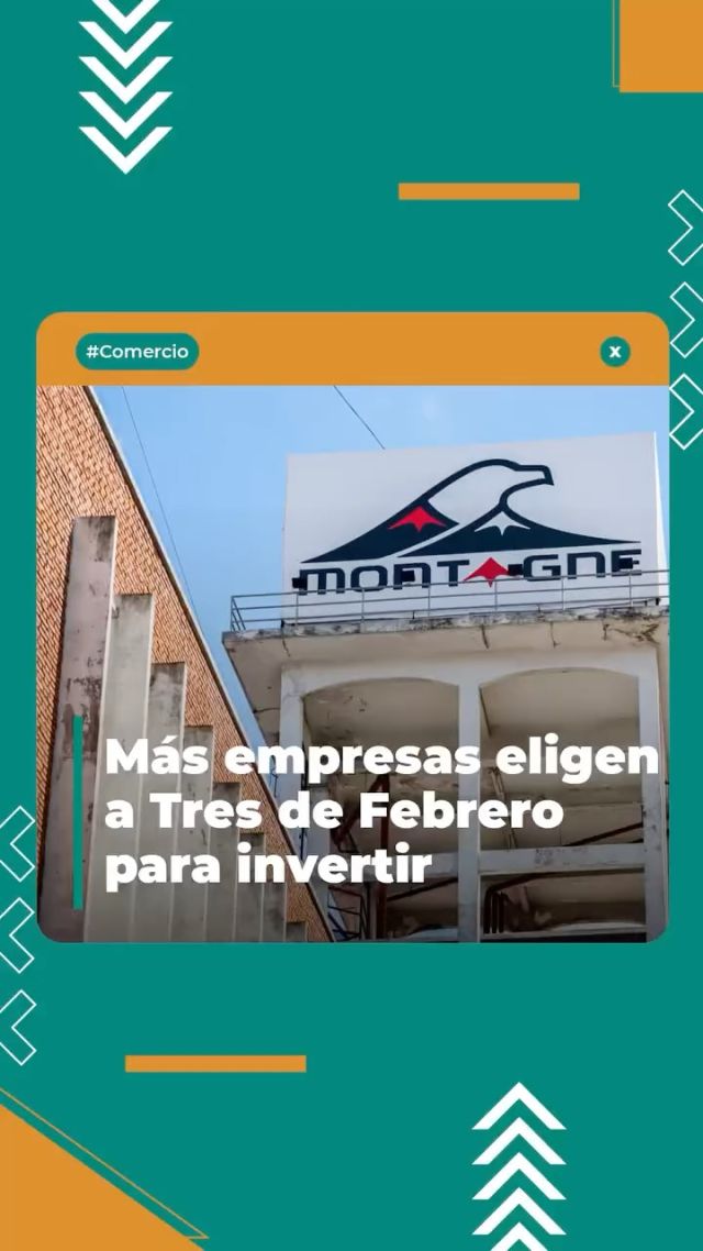 Una empresa más que nos elige 🏔️🧗‍♀️

¡Sí! En Tres de Febrero siguen las buenas noticias y los resultados de una política fiscal eficiente dan sus frutos. En este caso, la multinacional Montagne eligió #Ciudadela para trasladar uno de sus centros logísticos y productivos sobre Saavedra y Reconquista. 

Nos pone muy contentos dar la bienvenida a una marca de indumentaria deportiva que se destaca por su calidad y la gran confianza de sus clientes, una confianza que Montagne decidió depositar en #3F con este gran centro, outlet y nuevo local (Av. Alvear al 2611, #JoséIngenieros).

¡Gracias por elegirnos, a seguir creciendo juntos! 💪