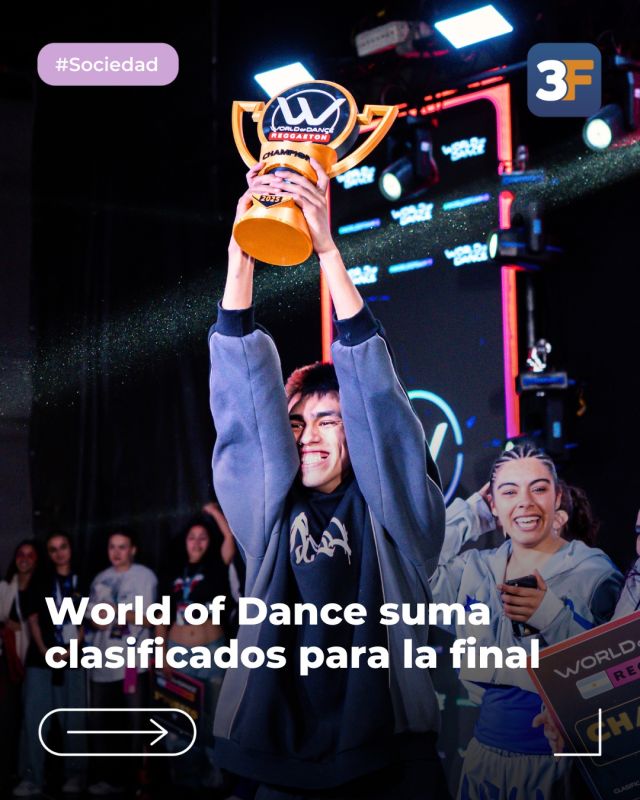 Una pasión que viaja de #3F directo a California ✈️🌴

Un año más, las mejores Academias de Danza de #TresDeFebrero compitieron por el sueño de llevarse el golden ticket y un lugar directo a la instancia internacional del World of Dance, la plataforma de baile más grande y prestigiosa del mundo.

Quedamos deslumbrados por todo el talento, dedicación y energía que cada equipo dejó en el escenario y muy orgullosos de verlos luchar por estas grandes metas. 

Felicitamos a todos los participantes y les deseamos muchísima suerte a los tres clasificados para competir en las finales de Los Ángeles, California, Estados Unidos 🏆
