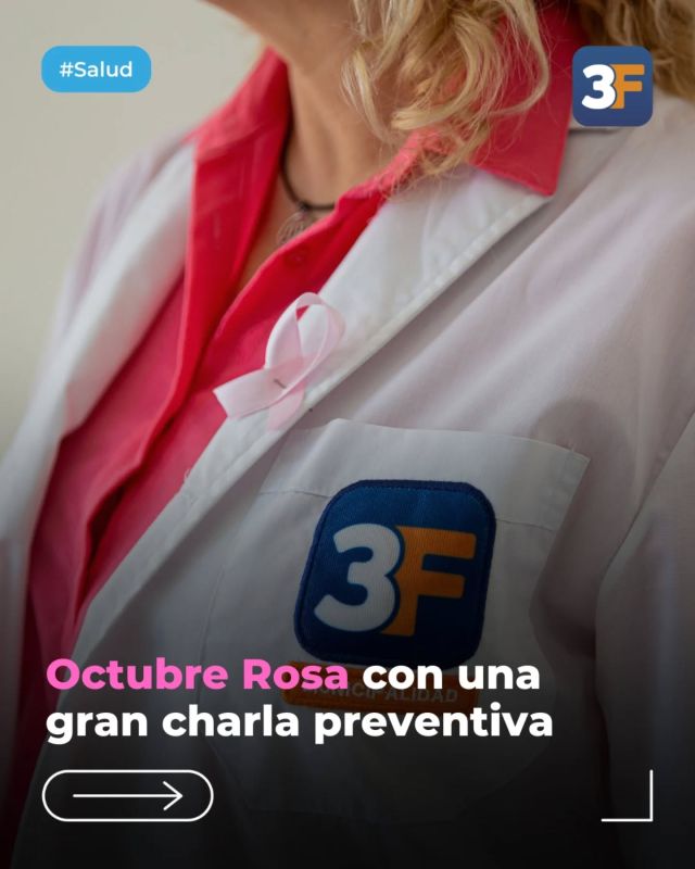 Tocate para que no te toque 🩷👩‍⚕️

En el Mes de la Concientización sobre el Cáncer de Mama, queremos recordarte las precauciones y cuidados a tener en cuenta. Por eso, te invitamos a participar de una charla informativa sobre chequeos, prevención y detección temprana de esta enfermedad este martes 28 de octubre, a las 14 h en Sabattini 4960, #Caseros.

Al ser el cáncer más frecuente en mujeres y la principal causa de mortalidad femenina a nivel mundial, es muy importante reducir estas cifras con más conciencia para que toda mujer sepa que a partir de sus 35 o 40 años debe comenzar sus controles.

👉 Conocé más información en: www.tresdefebrero.gov.ar/3fcuidatusalud

¡Te esperamos para contarte más cuidados y recomendaciones en este Octubre Rosa!