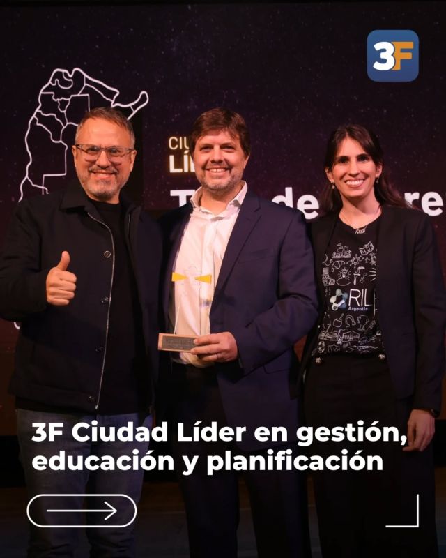 ¡Tres de Febrero sigue sumando reconocimientos que nos llenan de orgullo! 🏆🙌

@rilargentina nos distinguió con cuatro premios que posicionan a nuestro distrito como un referente en gestión, innovación y compromiso con el futuro de los vecinos. Recibimos con mucha alegría:

🥇 Certificación en Gestión Eficiente: somos Ciudad Líder.

📚 Sello Ciudad por la Educación: por nuestras políticas educativas integrales y sostenidas.

🗺️ Sello Ciudades Planificadas: gracias al Plan Urbano Estratégico y un Código de Planeamiento moderno.

💡 Premio Réplica Bloomberg Philanthropies: un reconocimiento especial a nuestra política de alfabetización en las Colonias de Verano, donde los chicos siguieron aprendiendo incluso en vacaciones.

Estos logros son el resultado de un trabajo incansable: somos un municipio que gestiona con métodos, datos y un equipo profesional, para dar cada vez mejores respuestas y servicios a nuestros vecinos.