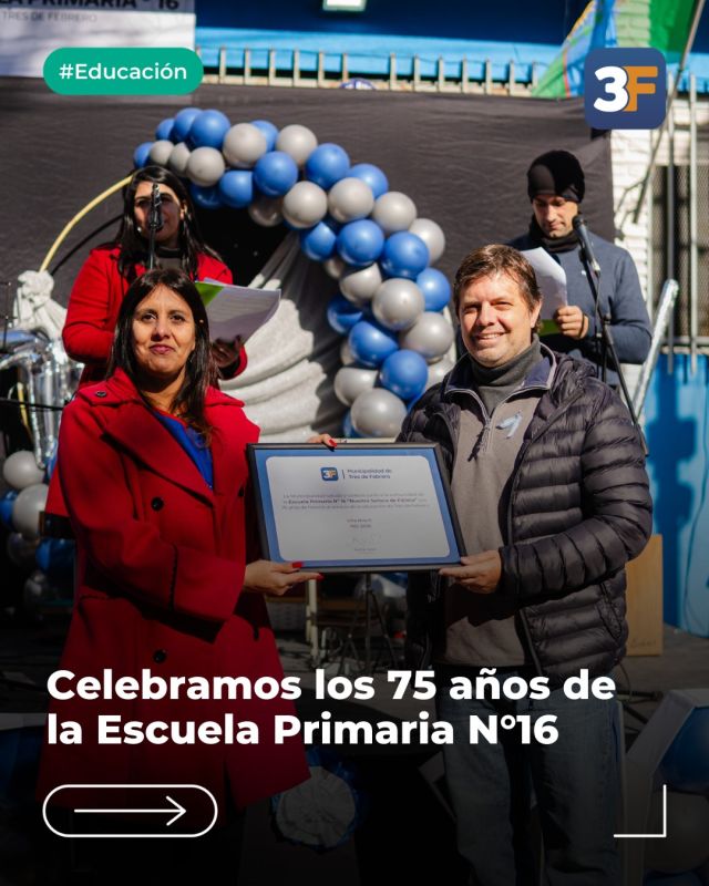 ¡Feliz 75 aniversario! 🎉

Hoy celebramos el aniversario de la EP N°16 Nuestra Señora de Fátima en #VillaBosch, una escuela que forma parte del crecimiento de nuestra comunidad. Junto a @aybar_rodrigo  y @reichdany compartimos un encuentro lleno de emoción, recuerdos y mucho cariño con docentes, familias y estudiantes que todos los días le dan vida a este lugar tan importante.

Gracias a toda la comunidad educativa por el compromiso con el que acompañan a cada chico en su camino ❤️📚