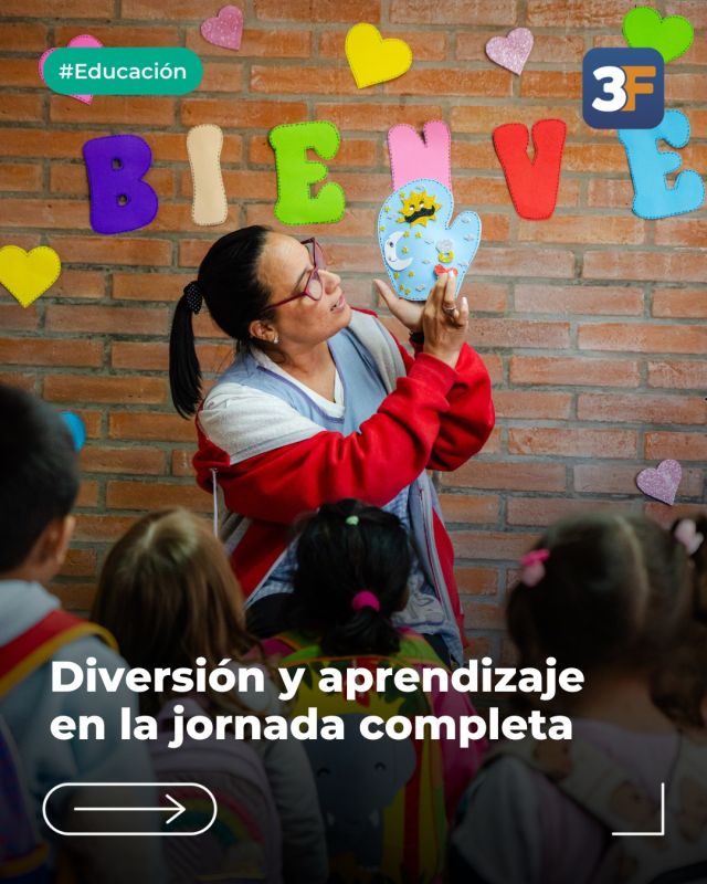 Primeras semanas de aprendizaje en el jardín 🧸🌈

Pasamos por el Jardín Municipal Ardillitas en #Caseros, uno de los espacios educativos que este año comenzó a funcionar con jornada completa.

La doble jornada es una política pública que impulsamos junto a todo el equipo de Capital Humano para darles a las familias más herramientas para organizar su vida cotidiana y permitir que puedan trabajar con mayor tranquilidad. Al mismo tiempo, garantizar un mejor aprendizaje y desarrollo para los chicos desde el primer día de clases.

Más tiempo en el jardín para fortalecer los aprendizajes desde el inicio ❣️
