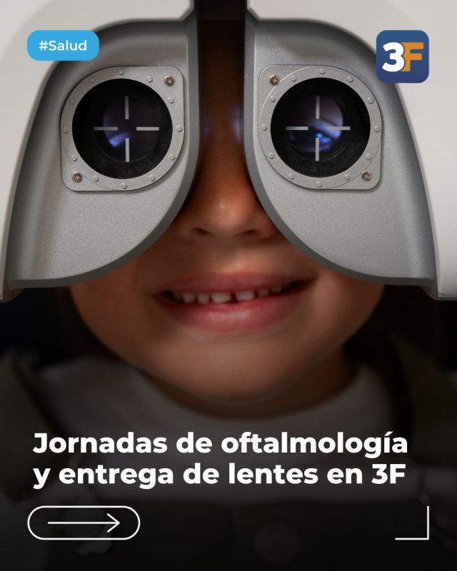 La importancia de cuidar la vista 👁✅

¿Sabías que entre el 15% y el 20% de los niños pueden presentar problemas de visión que afectan su desarrollo intelectual si no son tratados a tiempo? Por eso, en conjunto al Ministerio de Capital Humano de la Nación, llega "Ver para ser más libres" a #TresDeFebrero.

Este programa, pensado para prevenir y tratar problemas de visión en los más jóvenes, recorrerá distintos barrios para brindar consultas oftalmológicas espontáneas a niños de 6 a 13 años y confeccionar los lentes con la graduación que necesiten en el momento.

¡Más atención y prevención para nuestros vecinitos para asegurar su salud y desarrollo! 👏

👉 Conocé más sobre los horarios y puntos de este proyecto en: www.tresdefebrero.gov.ar/3fcuidatusalud