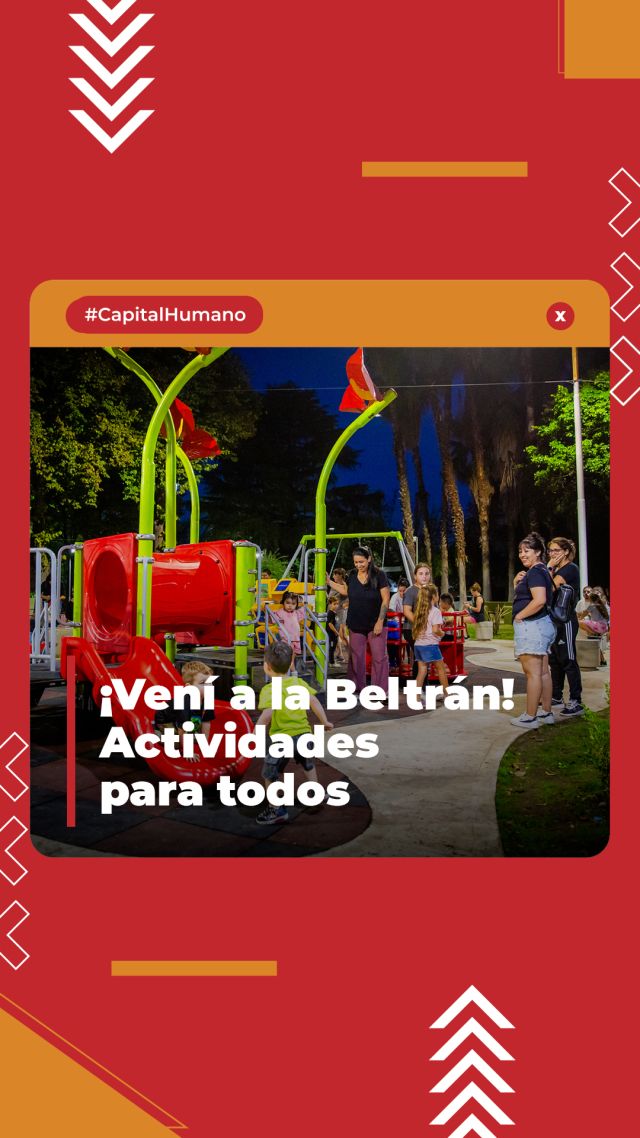 UN ESPACIO PARA DISFRUTAR TODOS LOS DÍAS 💚🎶⚽

La Plaza Beltrán en #VillaBosch quedó hermosa y hoy es un lugar para encontrarse, moverse y compartir en familia. Tenés postas deportivas, clases de ritmos los martes y jueves y un espacio de juegos renovado para que los chicos disfruten y jueguen seguros.

Los esperamos para llenar la plaza de vida, encuentros y buenos momentos 🙌🏻