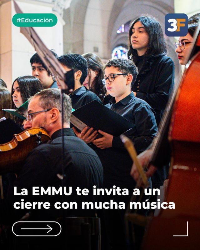 ¡La despedida más musical del año! 🎤🎷

La Escuela Municipal de Música de #TresDeFebrero cierra un nuevo ciclo lectivo lleno de aprendizaje, práctica y mucho amor por la música con una semana completa de muestras, presentaciones y un gran show de la Ópera Suor Angélica.

📅 Del 1° al 6 de diciembre, entre las 16 y hasta las 20.30 h
📍 Valentín Gómez 4726, #Caseros

¡Te esperamos para disfrutar de los estilos, instrumentos y melodías para todos los gustos! 🎶🫶

👉 Conocé más información en: www.tresdefebrero.gov.ar/emmu