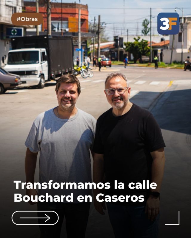 ¡Bouchard como nueva para vos! 🚧✅

Realizamos la apertura de la gran obra que llevamos adelante en la calle Bouchard y alrededores, un total de 18.000 mt2 completamente renovados para los vecinos del barrio. De ese total, 10 cuadras corresponden a Bouchard, cuatro a Perú y dos a Chiclana.

Además, acompañamos el ordenamiento del tránsito con el cambio de sentido de la calle Perú y nos preparamos para el gran Plan de Pavimentación que se viene en este 2026.

¡Por un nuevo año lleno de mejoras y obras para todo #3F! 🥂💪