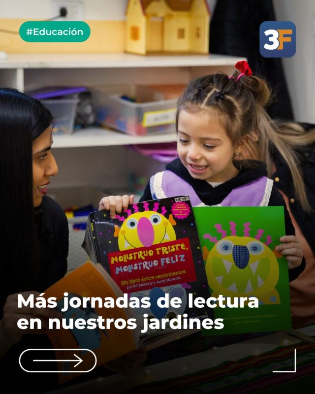 Mucho aprendizaje junto a nuestros estudiantes más pequeñitos 📚🖍️

Asegurar el nivel de educación más alto posible en #TresDeFebrero sigue siendo una de las mayores prioridades de nuestra gestión. Las jornadas de alfabetización no se detienen por nada y acompañamos también con muchos espacios de lectura en cada uno de los jardines municipales.

Estos días llegó el turno del Jardín Bichito de Luz de #Caseros y el Quinquela Martín de #Ciudadela, donde dimos los primeros pasos leyendo y nos divertimos de la mano de cada familia.

¡Qué divertido es leer y aprender juntos!