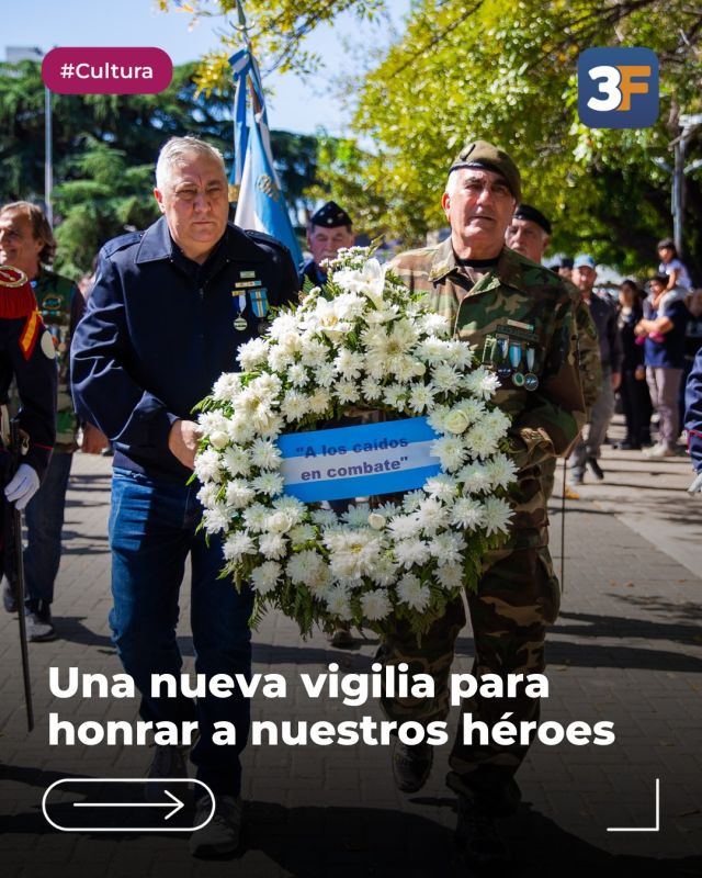 Homenaje eterno a nuestros héroes de Malvinas 🇦🇷 

A 44 años de la Guerra de las Malvinas, recordamos a quienes defendieron nuestra patria y dejaron todo por ella.

Este miércoles 1° de abril, desde las 19 h, nos encontramos en la Plaza de la Unidad Nacional (Av. San Martín y Alberdi, #Caseros) para compartir una vigilia de memoria y reconocimiento a nuestros veteranos y caídos.

Será una noche para recordar juntos, con música en vivo, la Banda de Jazz Municipal, propuestas gastronómicas y un encuentro con veteranos para escuchar sus historias y mantener viva la memoria.

👉🏼 Encontrá toda la información en: www.tresdefebrero.gov.ar/cultura