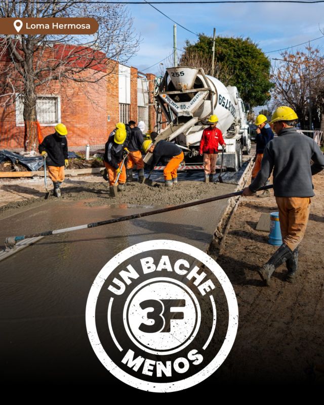 Cambios que sí ✅👷🏼‍♂️

Las mejoras no se detienen en #TresDeFebrero. Vamos barrio por barrio junto a nuestro equipo de laburo con obras nuevas todas las semanas. Esta vez, realizamos trabajos de desmonte y hormigón en Corrientes y Machado en #LomaHermosa.

Obras reales, mejoras concretas. ¡Cada día un paso más para tener el #3F que todos queremos! 💪
