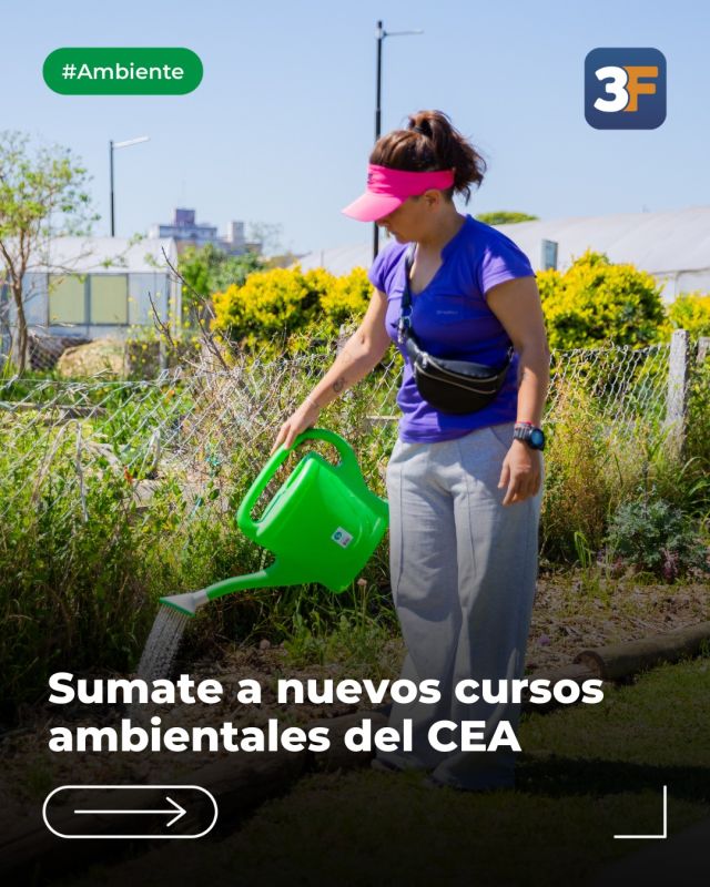 ¡El CEA vuelve con todo! 🌼🌳

Desde marzo, el Centro Educativo Ambiental abre sus puertas con nuevos cursos y talleres para que puedas obtener herramientas para incorporar hábitos más saludables y llevar una rutina sostenible.

🍃 Poda Urbana: martes y jueves de marzo, de 9.30 a 11 h.
🪴 Huerta urbana: viernes de marzo, de 9.30 a 11 h | miércoles de abril, de 14 a 16 h | sábados de mayo, de 10 a 12 h.
🌱 Compost en tu casa: sábados de marzo y abril, de 10 a 12 h.
🥬 Cultivos Hidropónicos: sábados de mayo, de 9 a 11.30 h.
🌻 ABC en la Jardinería: jueves de abril, de 9.30 a 11 h.

👉 Conocé las distintas propuestas y completá la inscripción en: www.tresdefebrero.gov.ar/centroeducativoambiental