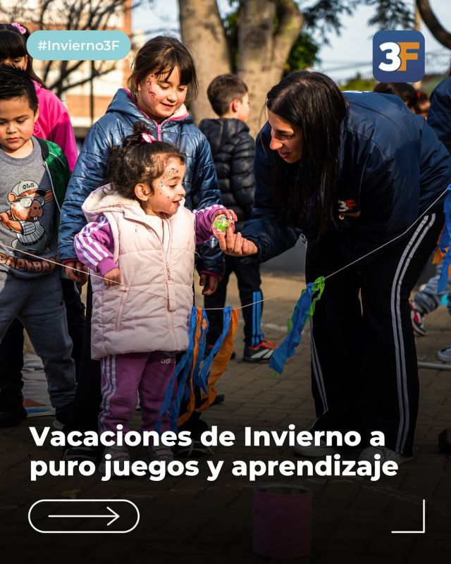 Vacaciones con juegos, naturaleza y alegría 🌳❄️

Las familias y vecinitos disfrutan a pleno el receso escolar en los espacios verdes de #TresDeFebrero, con propuestas pensadas para jugar, aprender al aire libre. 

En nuestras Plazas Saludables, Recreación Urbana llena las mañanas y tardes de movimiento, risas y hábitos saludables a través del juego. Y en el Centro Educativo Ambiental, los ecotalleres te invitan a conectarse con la naturaleza con actividades creativas y visitas guiadas.

👉 ¡Todavía estás a tiempo de sumarte! Conocé la grilla con todos los días y horarios en nuestra web: www.tresdefebrero.gov.ar/vacacionesinvierno2025